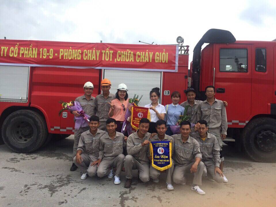Công tác diễn tập PCCC công ty 19-9 dien tap pccc